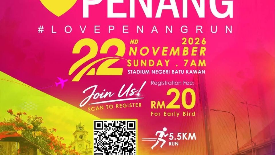 Love Penang Run 2026 event poster