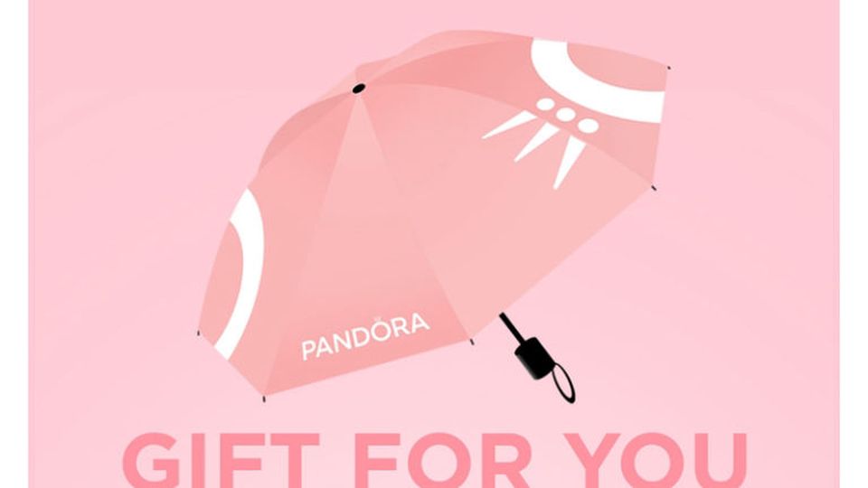 Pandora Gift for You festive promotion visual at Sunway Carnival Mall