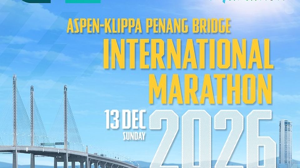 Promotional image for the Aspen-Klippa Penang Bridge International Marathon