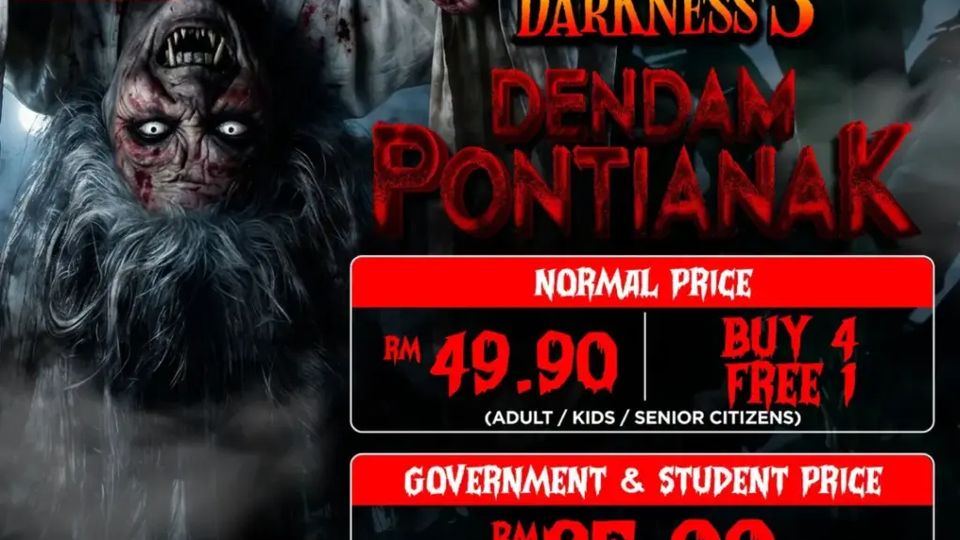 Fright of Darkness 3: Dendam Pontianak Halloween event poster at The TOP Penang