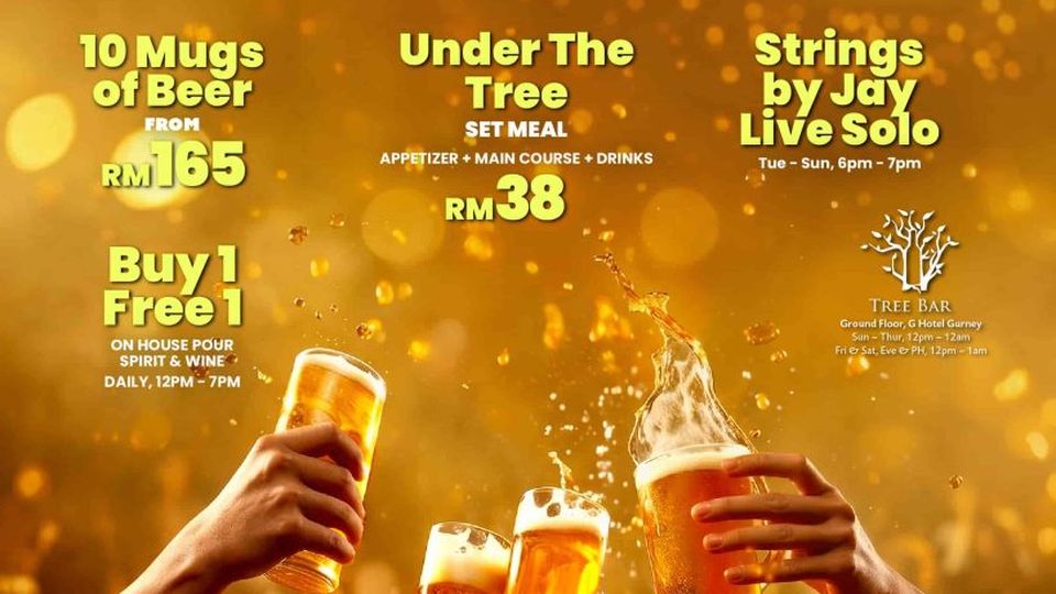Tree Bar promotions poster, G Hotel Gurney